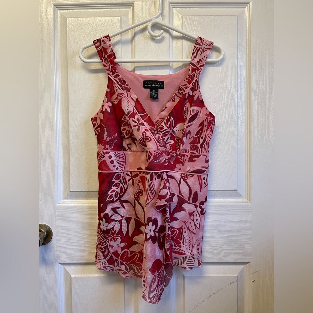 Pink Floral Camisole